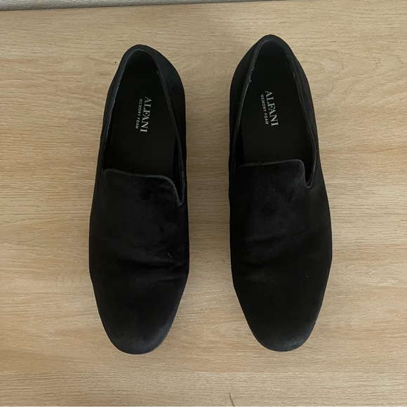 Alfani Men’s Black Padded Memory Foam Velvet Loafers Size 10 - Picture 4 of 8